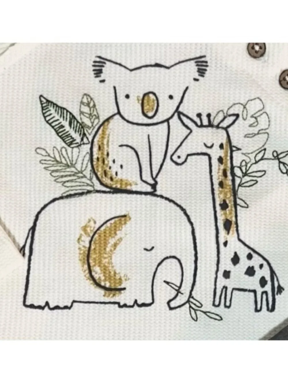 Mud Pie 3m 6m 9-12m NWOT Waffle knit buffalo check koala giraffe elephant safari